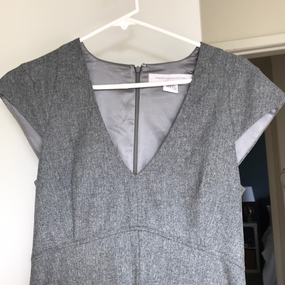 French Connection Grey Flirty/Work Dress - 6